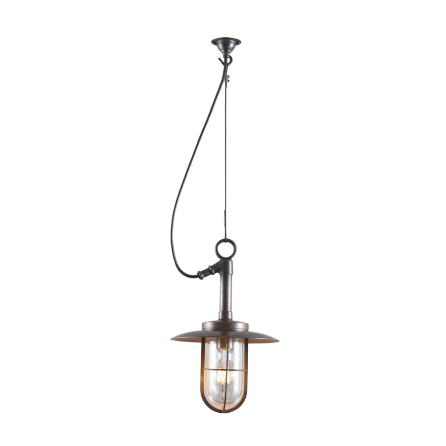 Ship's well glass pendant 7523
