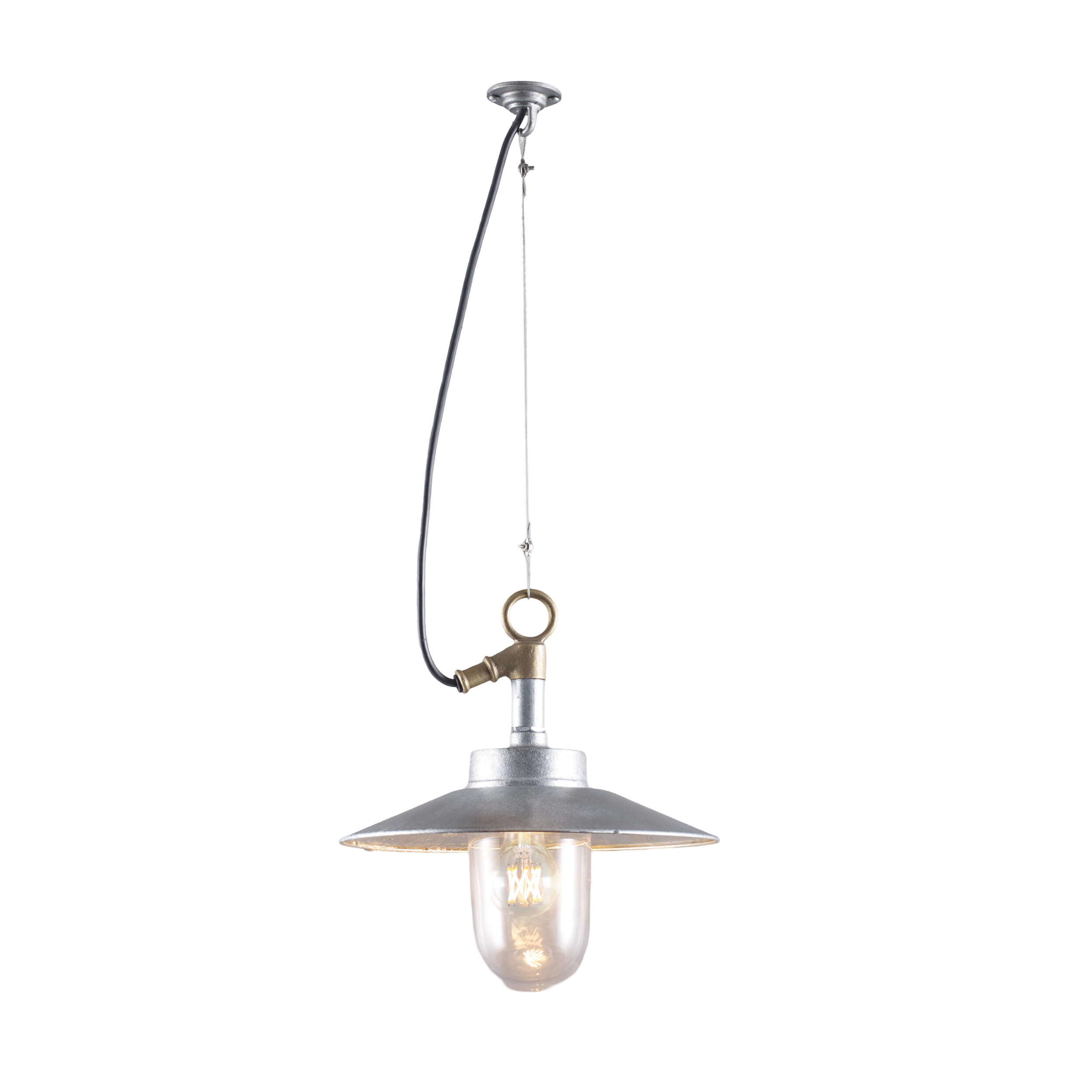 Well glass pendant with visor 7680 IP44