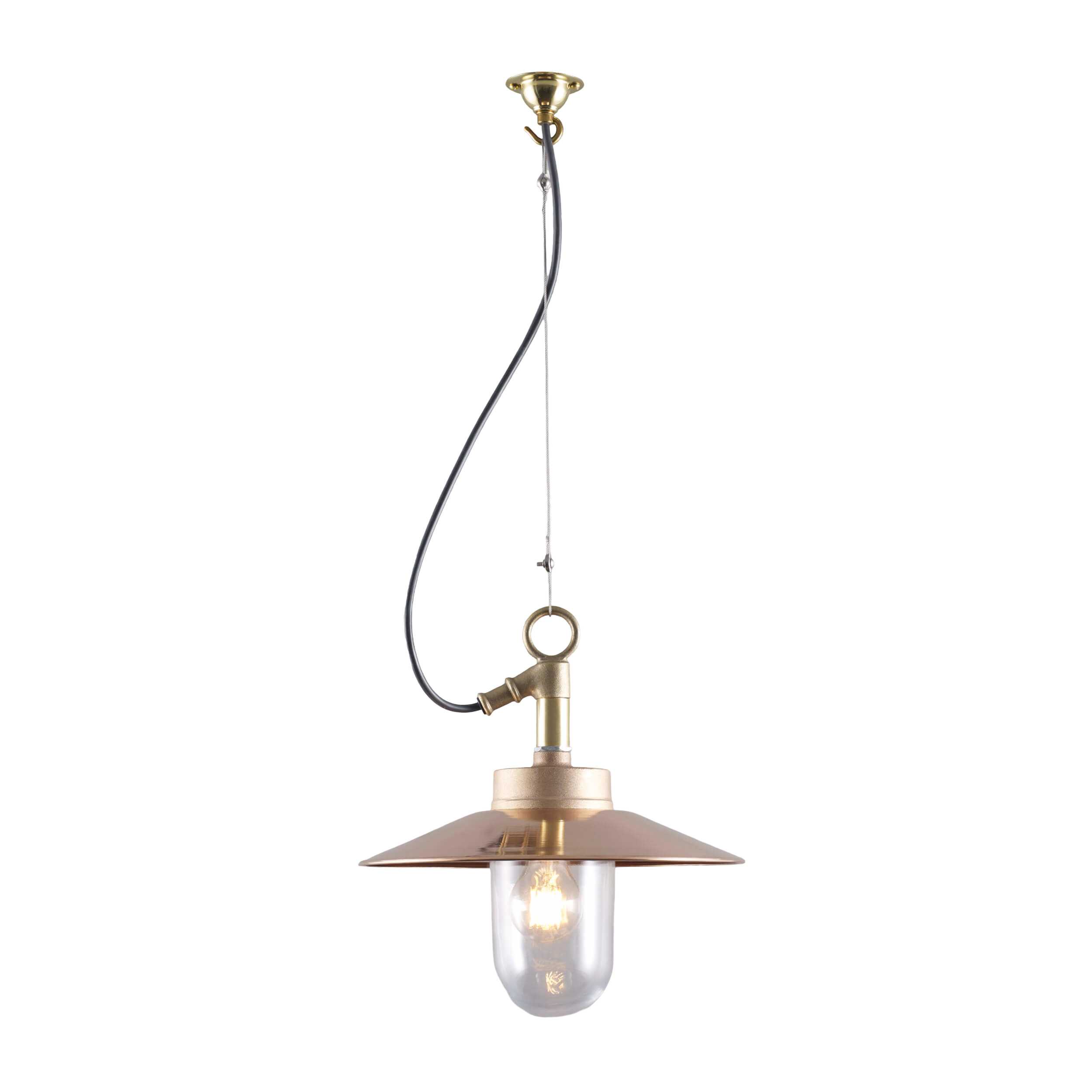 Well glass pendant with visor 7680 IP44