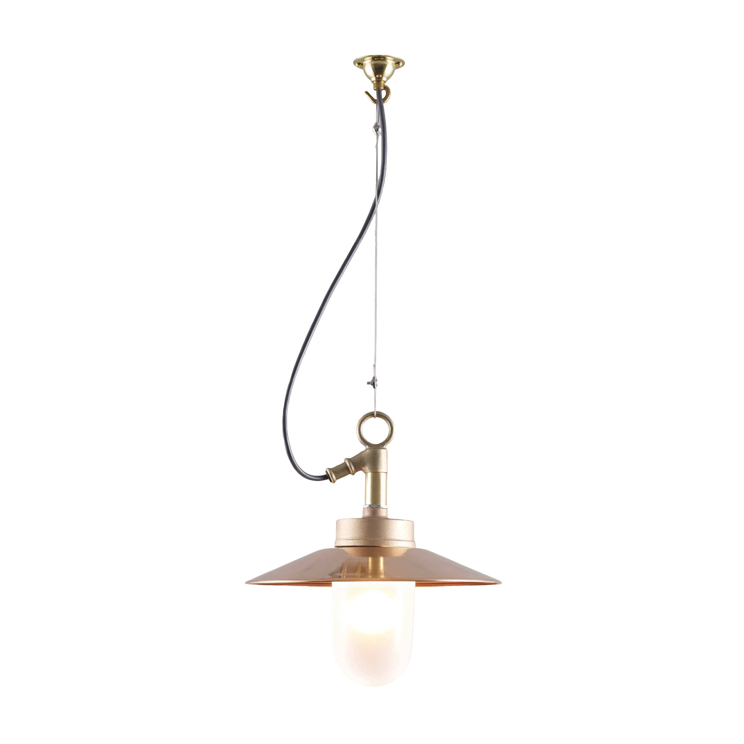 Well glass pendant with visor 7680 IP44