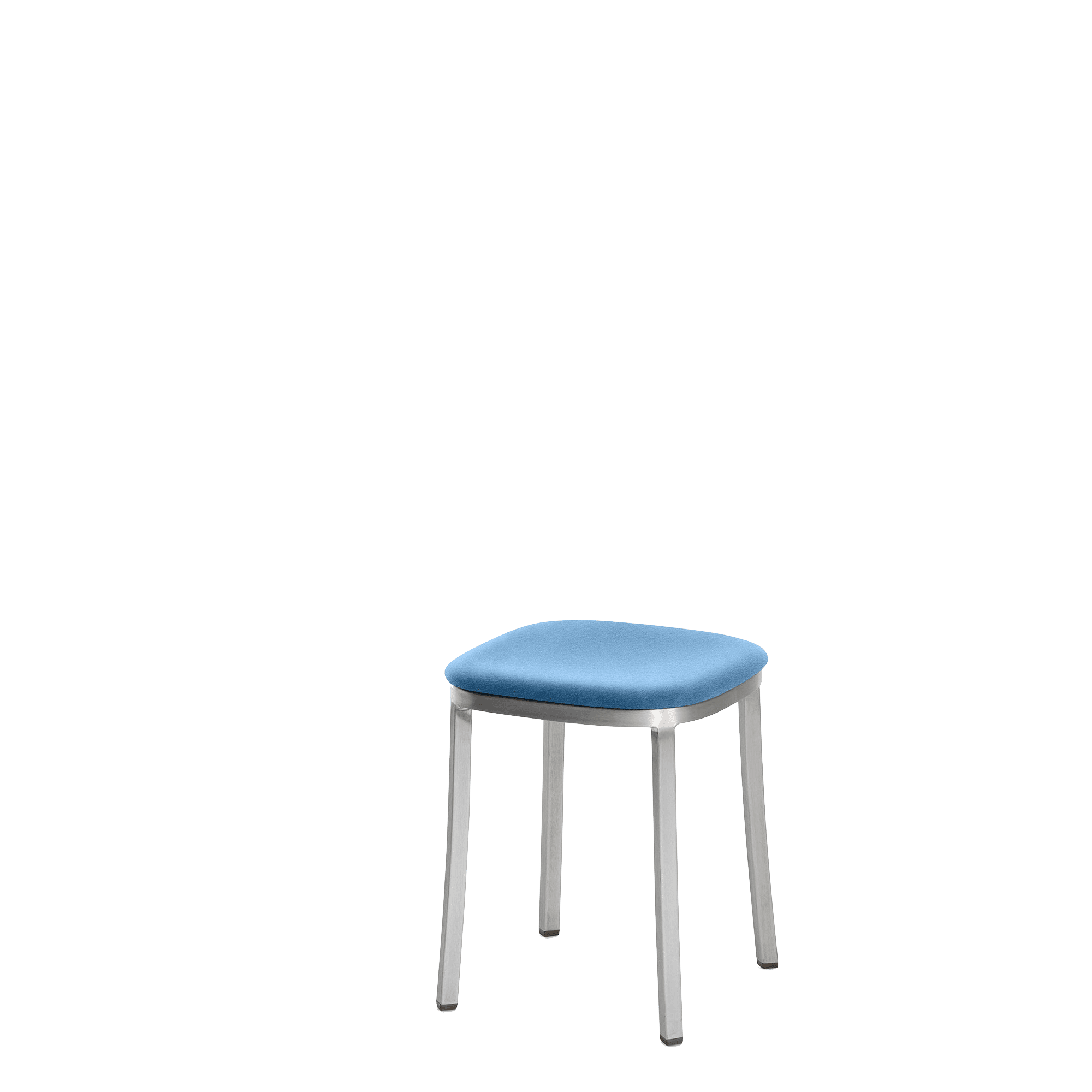 1 Inch small stool, upholstered seat