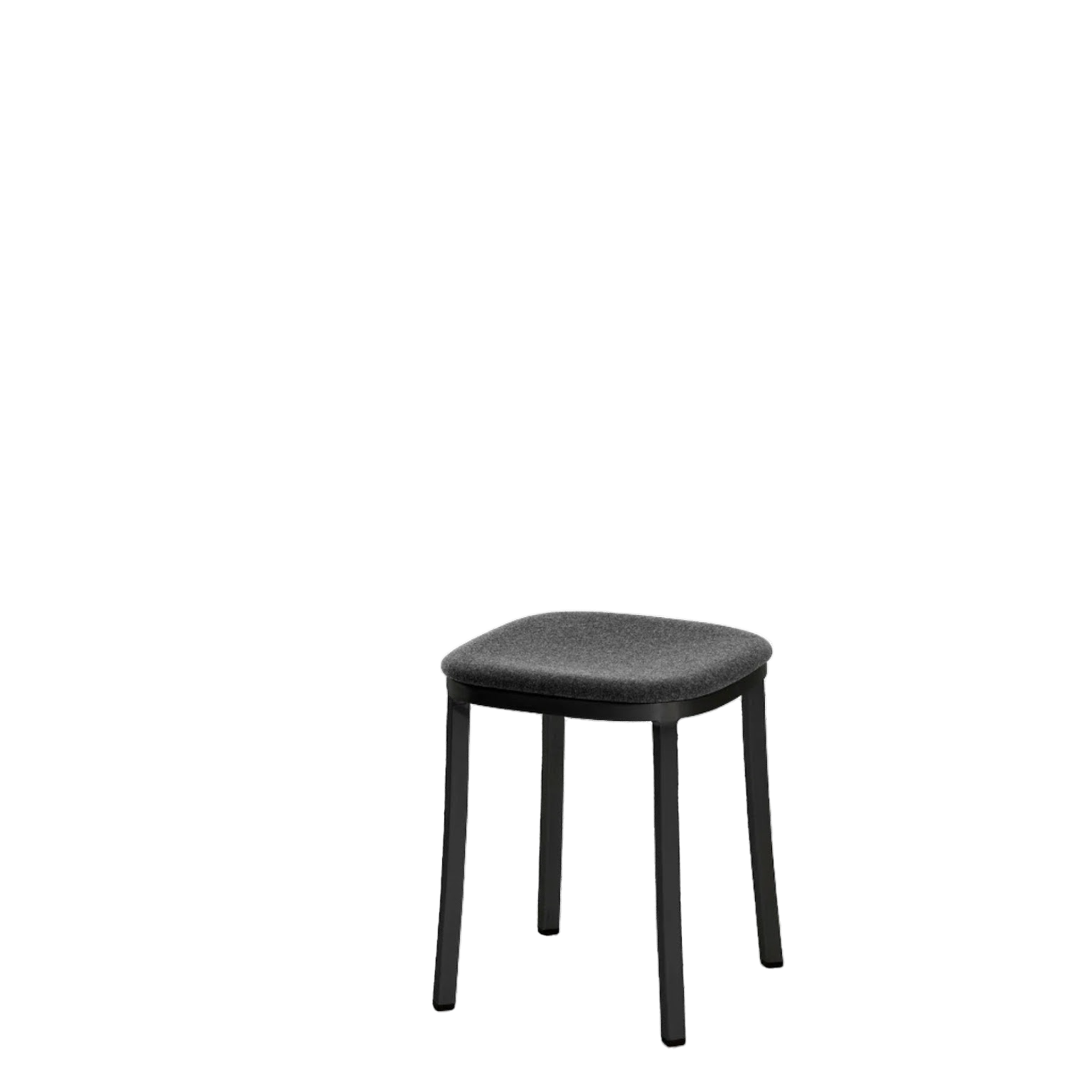 1 Inch small stool, upholstered seat