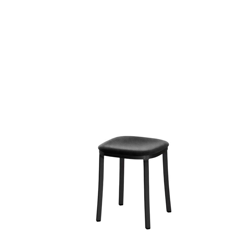 1 Inch small stool, upholstered seat