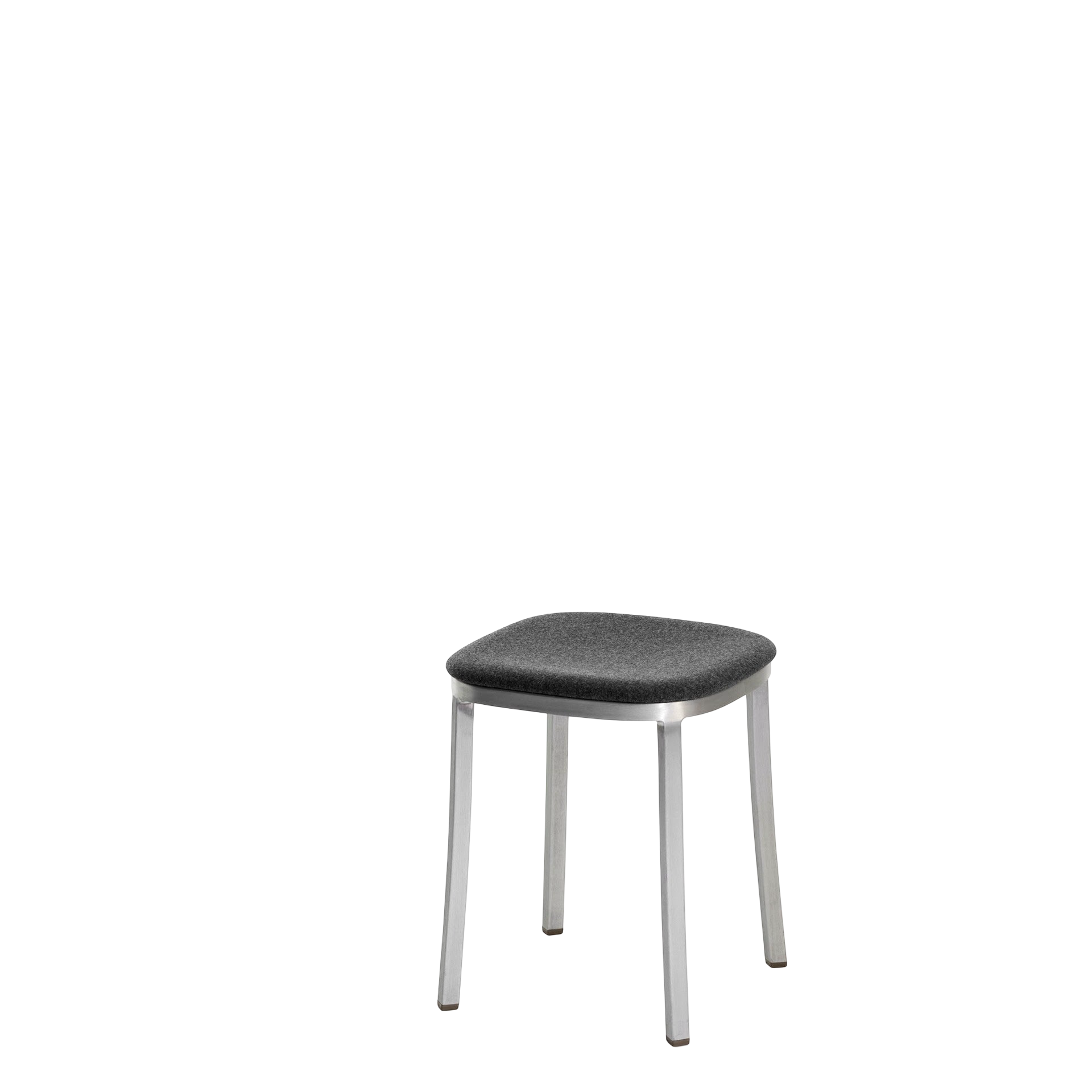 1 Inch small stool, upholstered seat