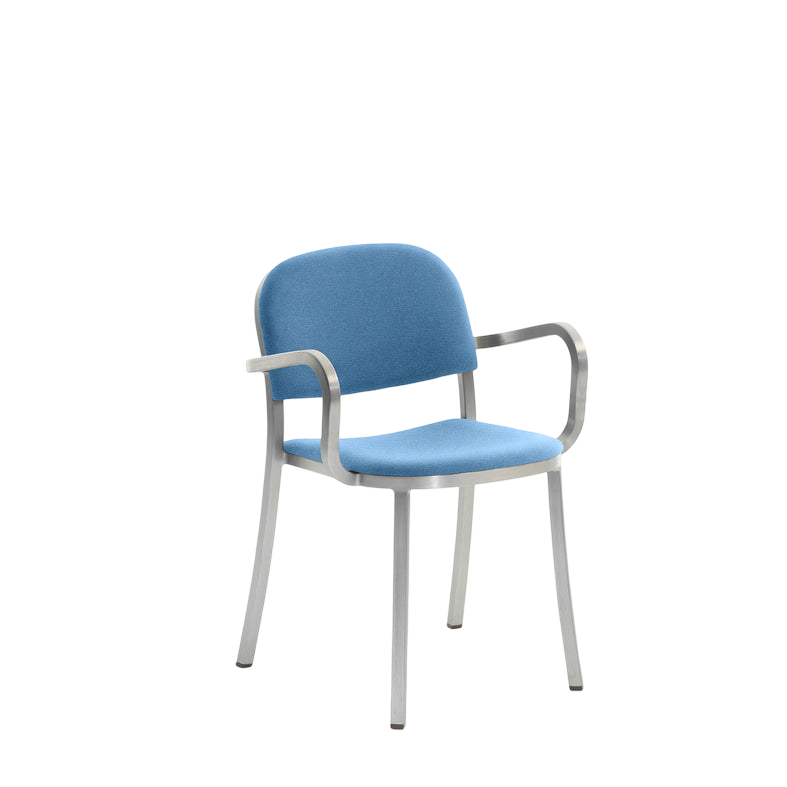 1 Inch Armchair, upholstered seat - Hand Brushed