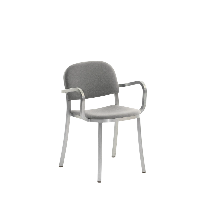 1 Inch Armchair, upholstered seat - Hand Brushed
