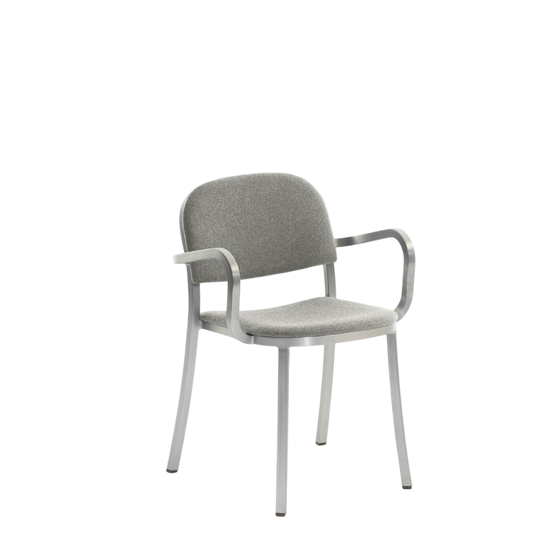 1 Inch Armchair, upholstered seat - Hand Brushed