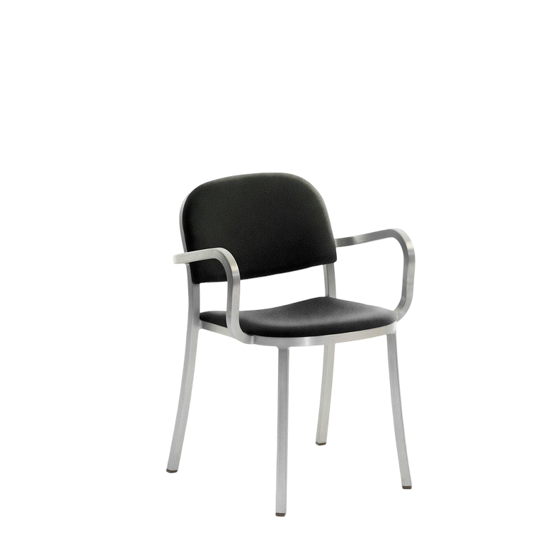1 Inch Armchair, upholstered seat - Hand Brushed