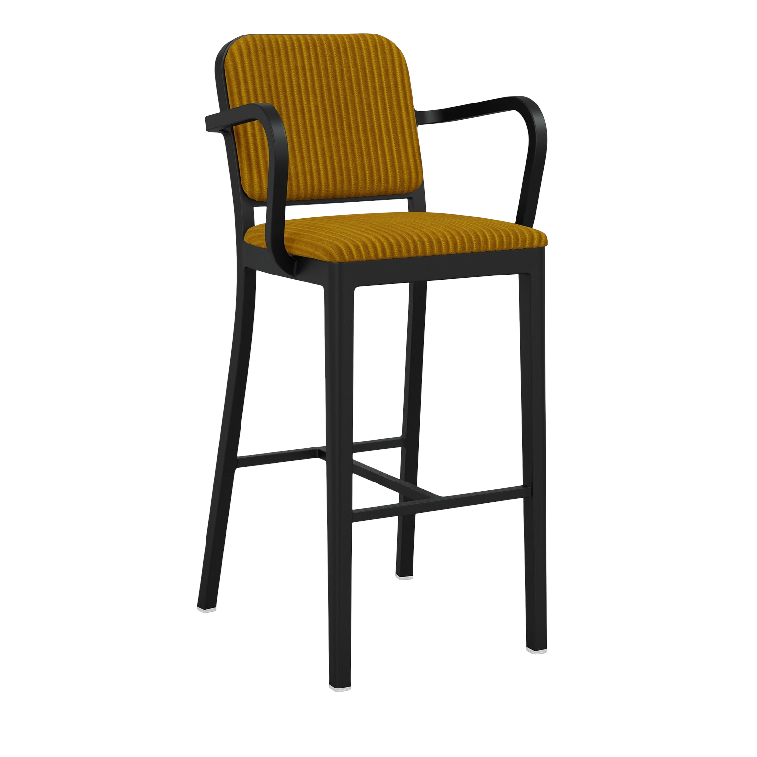 Navy® Officer Stool with arms - Black powder-coated