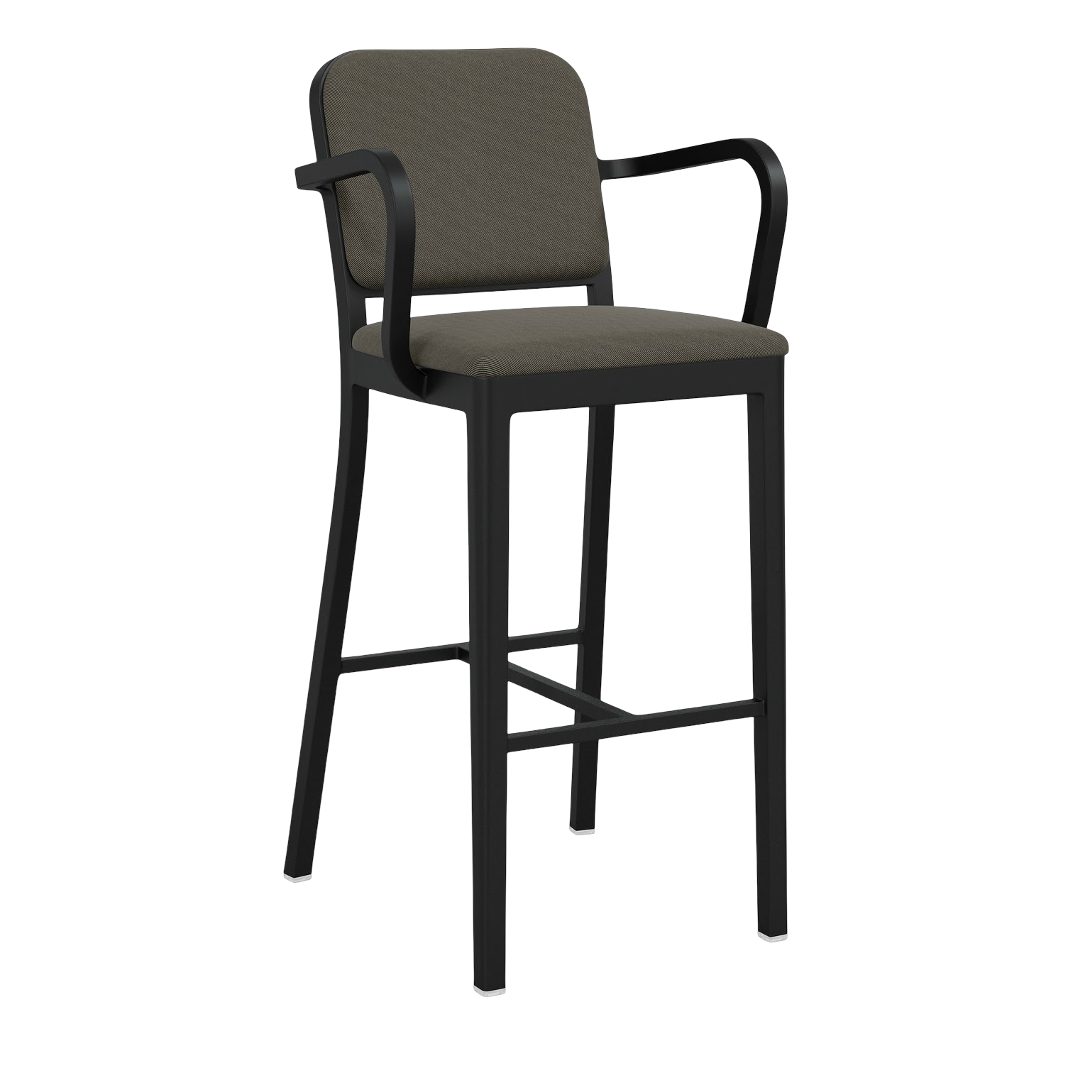Navy® Officer Stool with arms - Black powder-coated