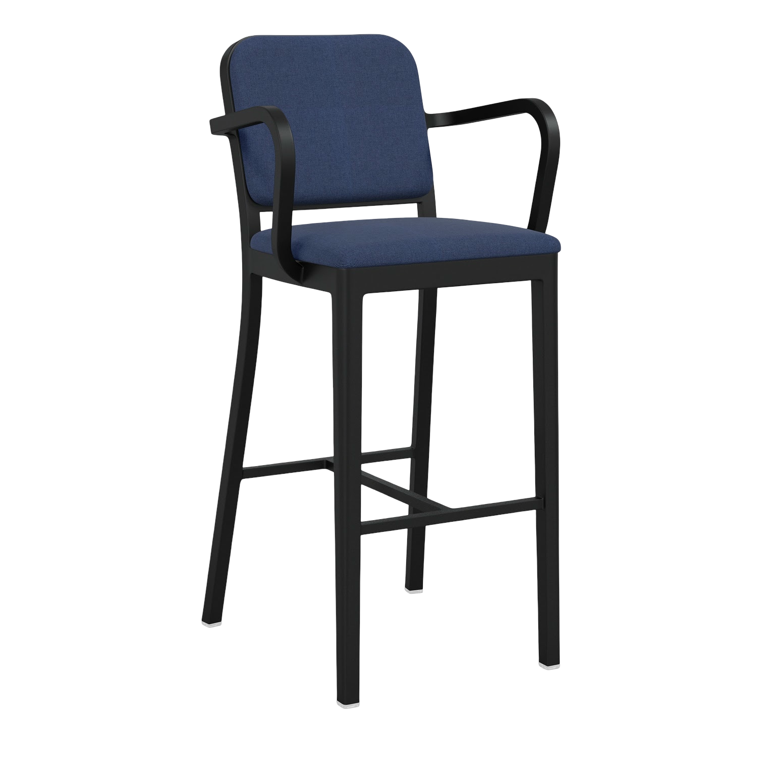 Navy® Officer Stool with arms - Black powder-coated