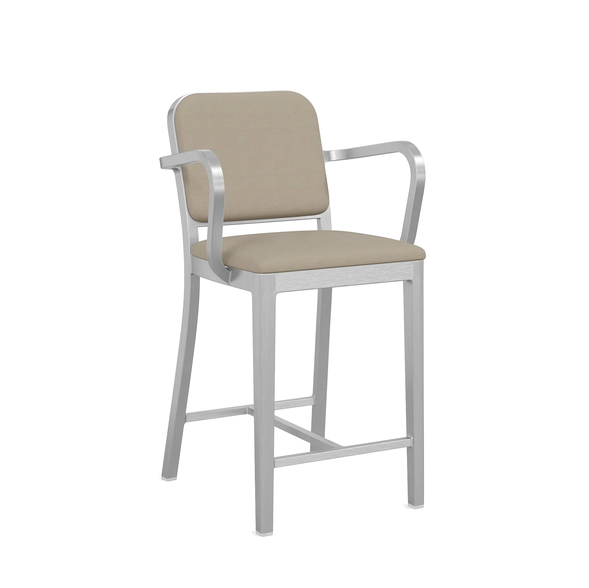 Navy® Officer Stool with arms - Hand Brushed