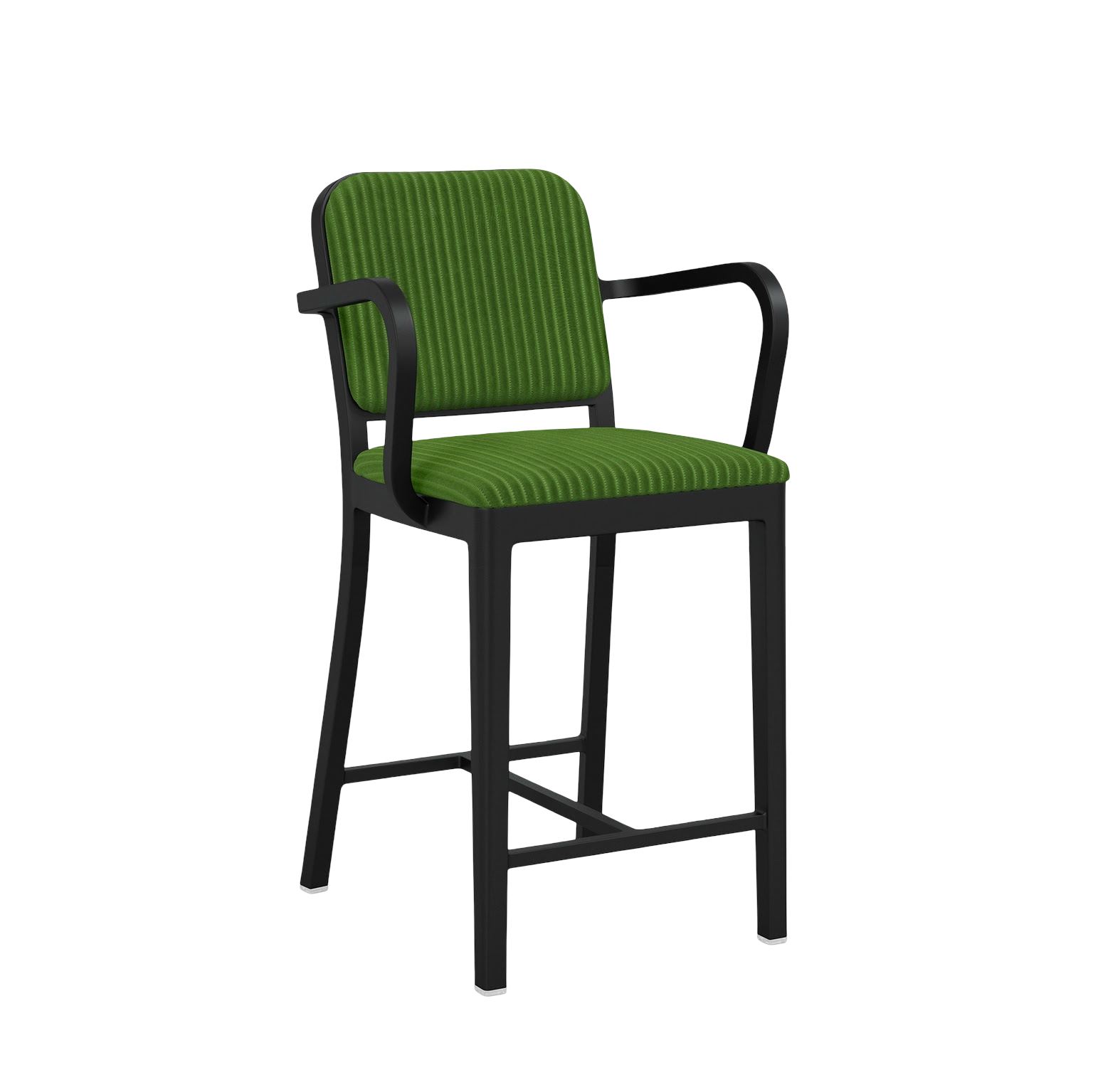 Navy® Officer Stool with arms - Black powder-coated
