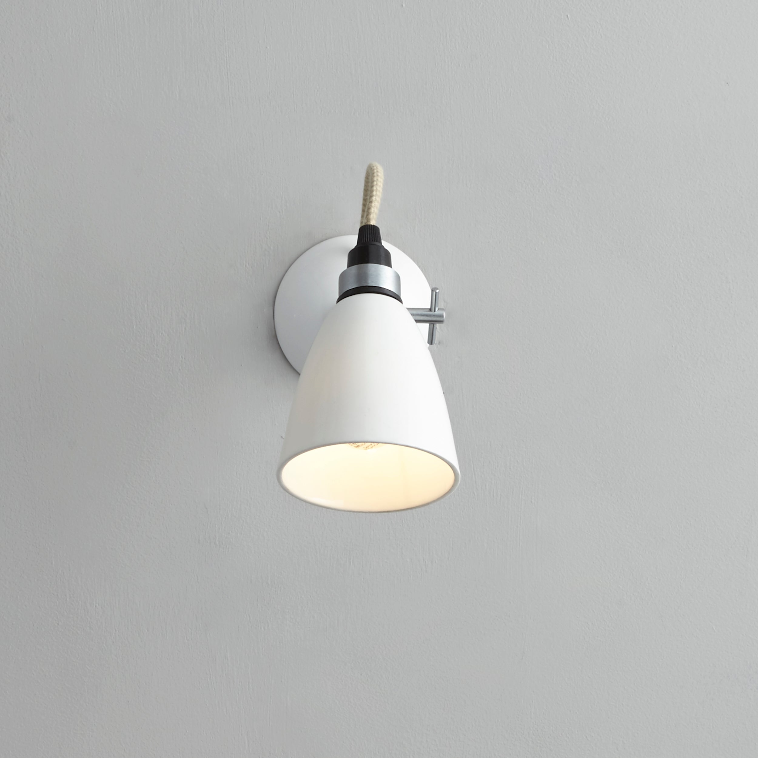 Hector Dome Small switched wall light
