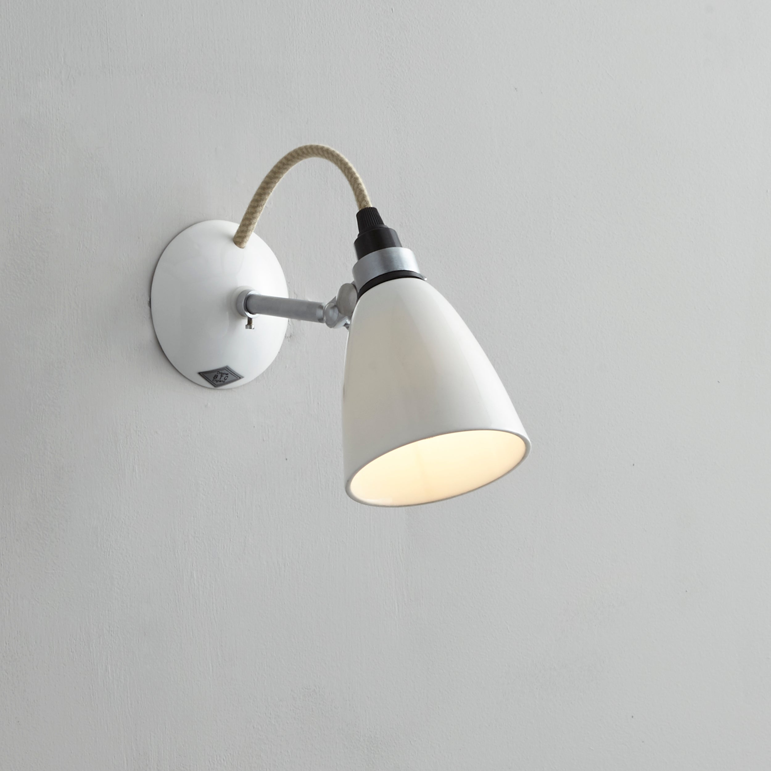 Hector Dome Small switched wall light