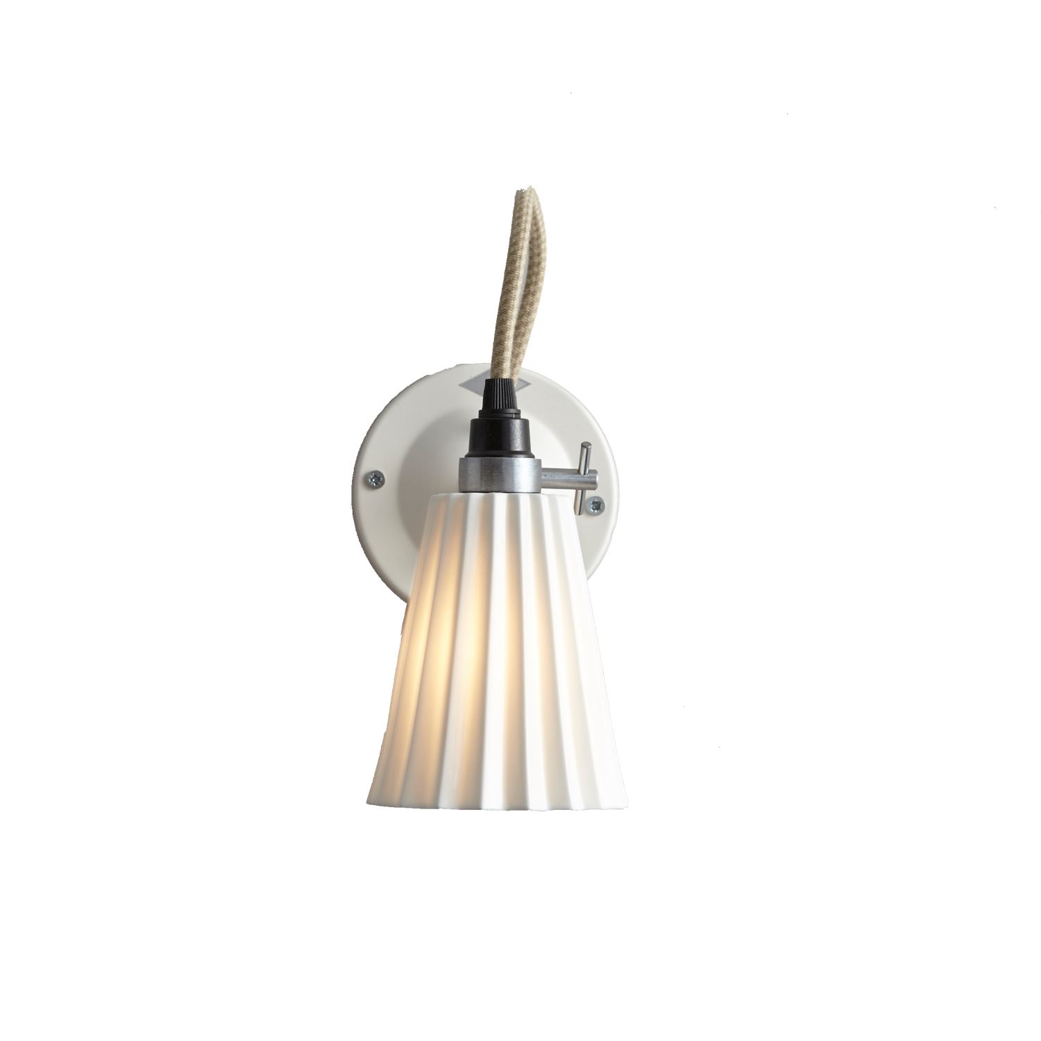 Hector Pleat small switched wall light