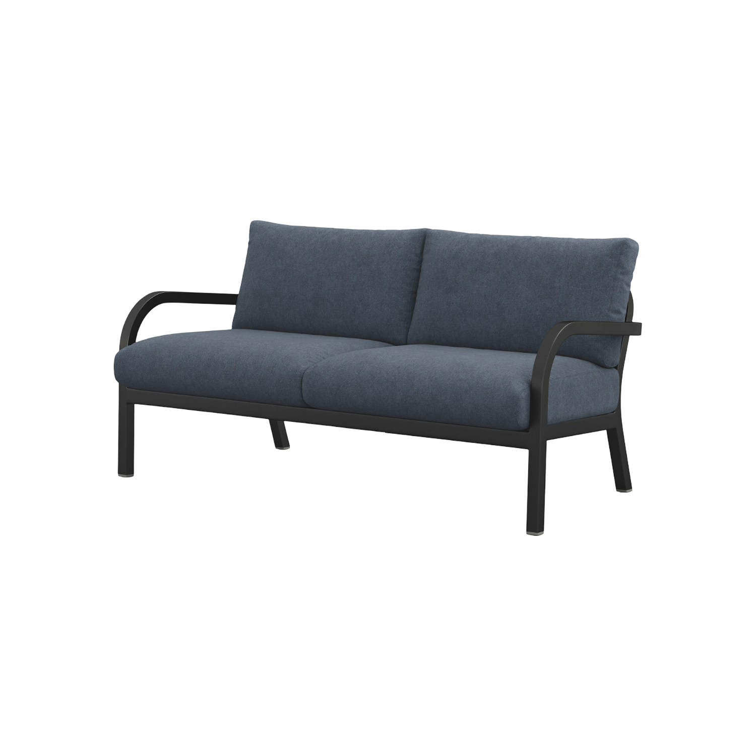 Navy® Lounge 2-seat Sofa - Black Powder Coated