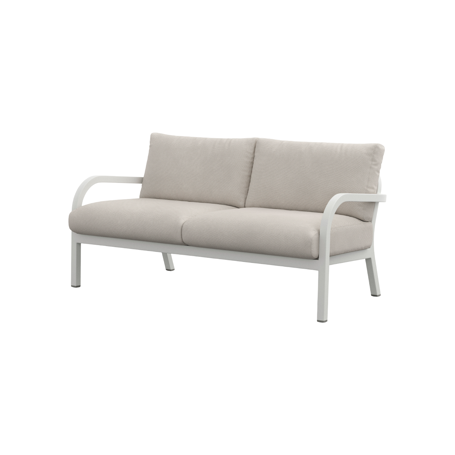 Navy® Lounge 2-seat Sofa - White Grey Powder Coated