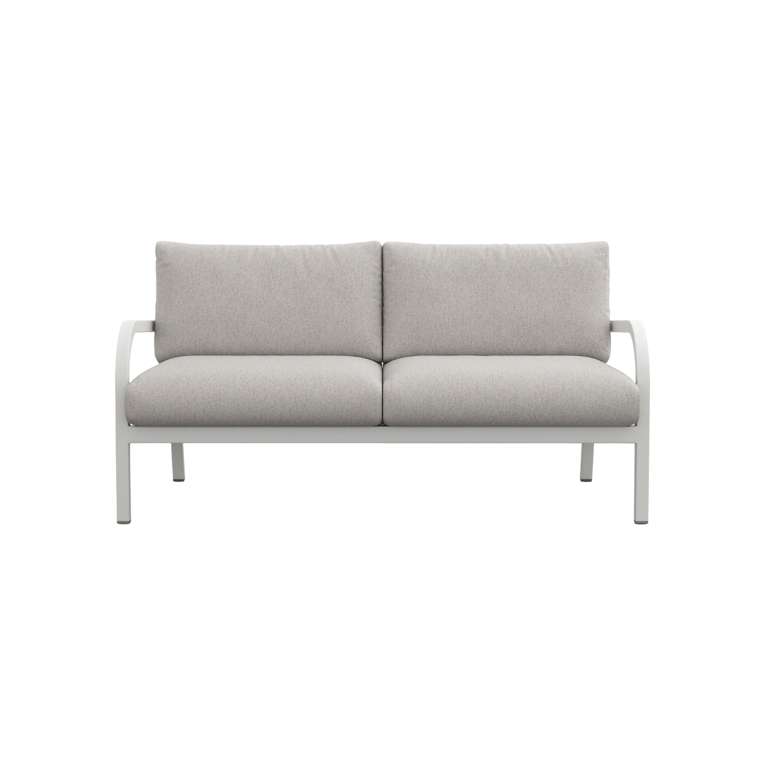 Navy® Lounge 2-seat Sofa - White Grey Powder Coated