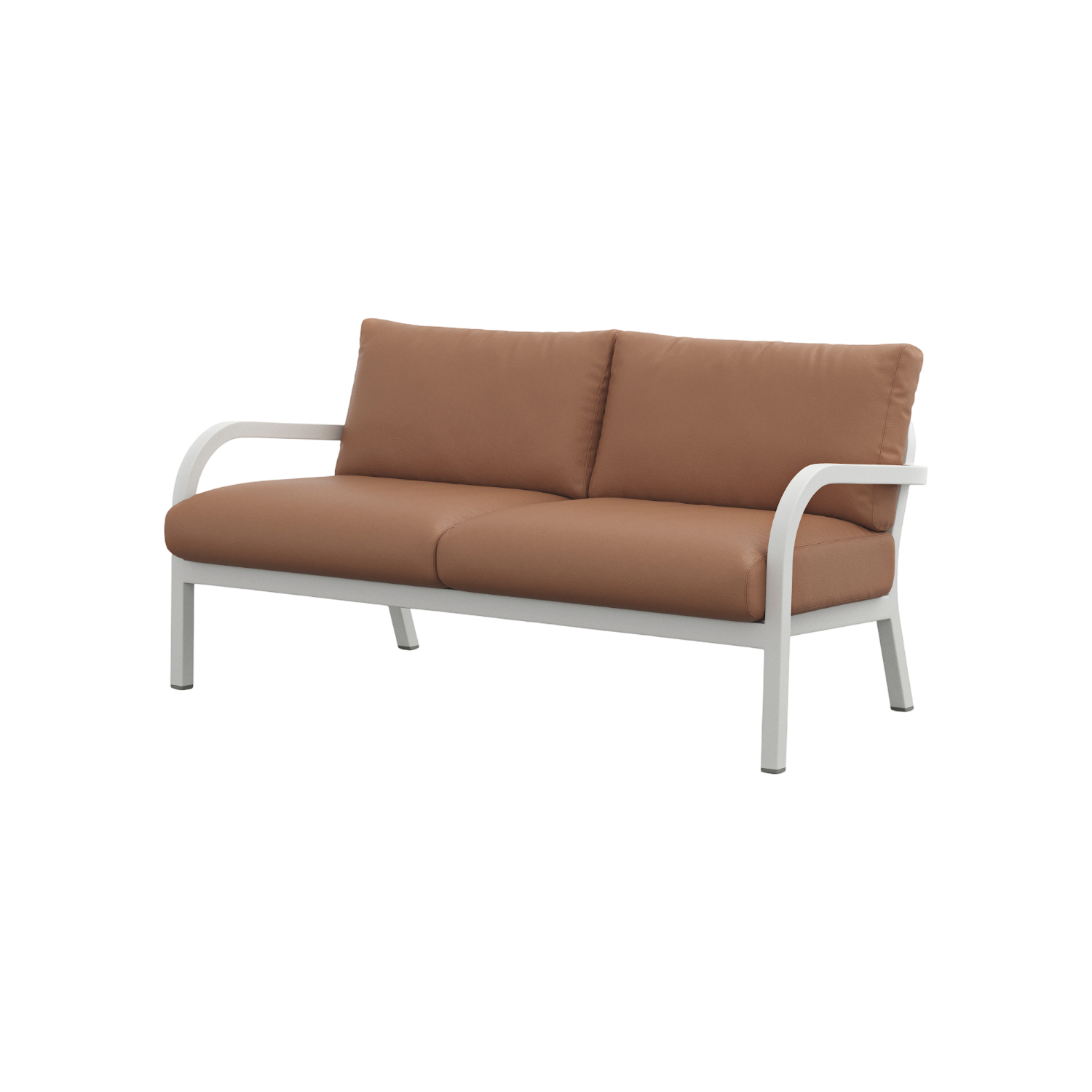 Navy® Lounge 2-seat Sofa - White Grey Powder Coated