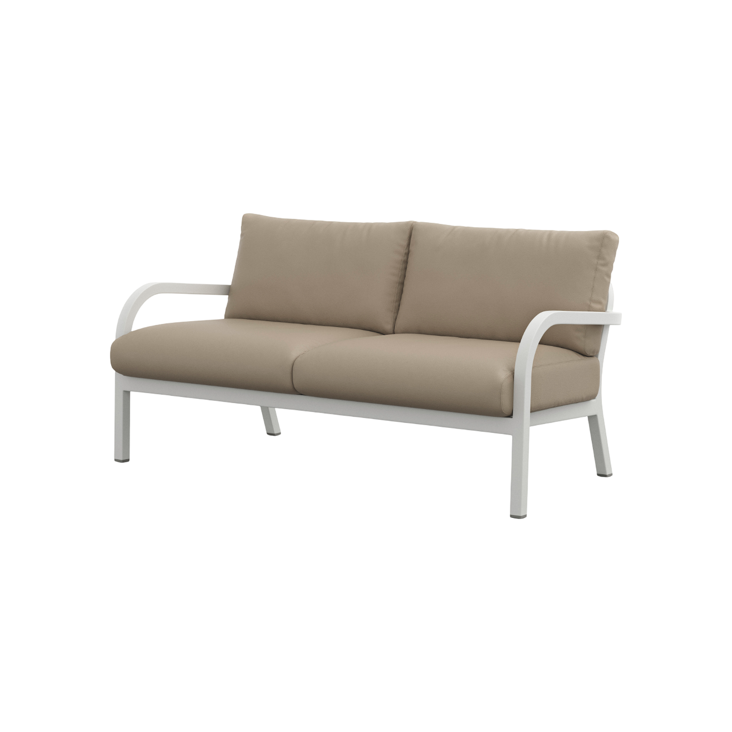 Navy® Lounge 2-seat Sofa - White Grey Powder Coated