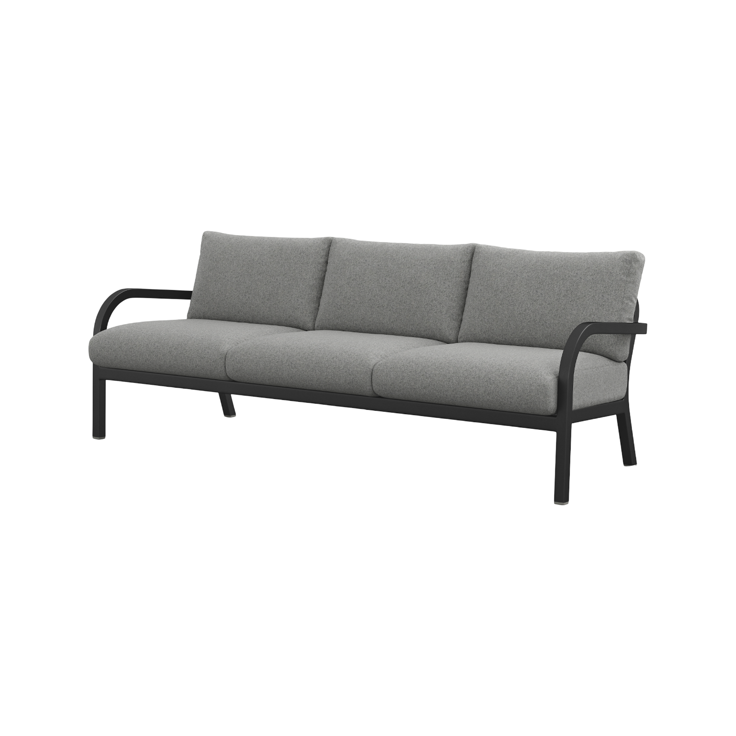 Navy® Lounge 3-seat Sofa - Black Powder Coated