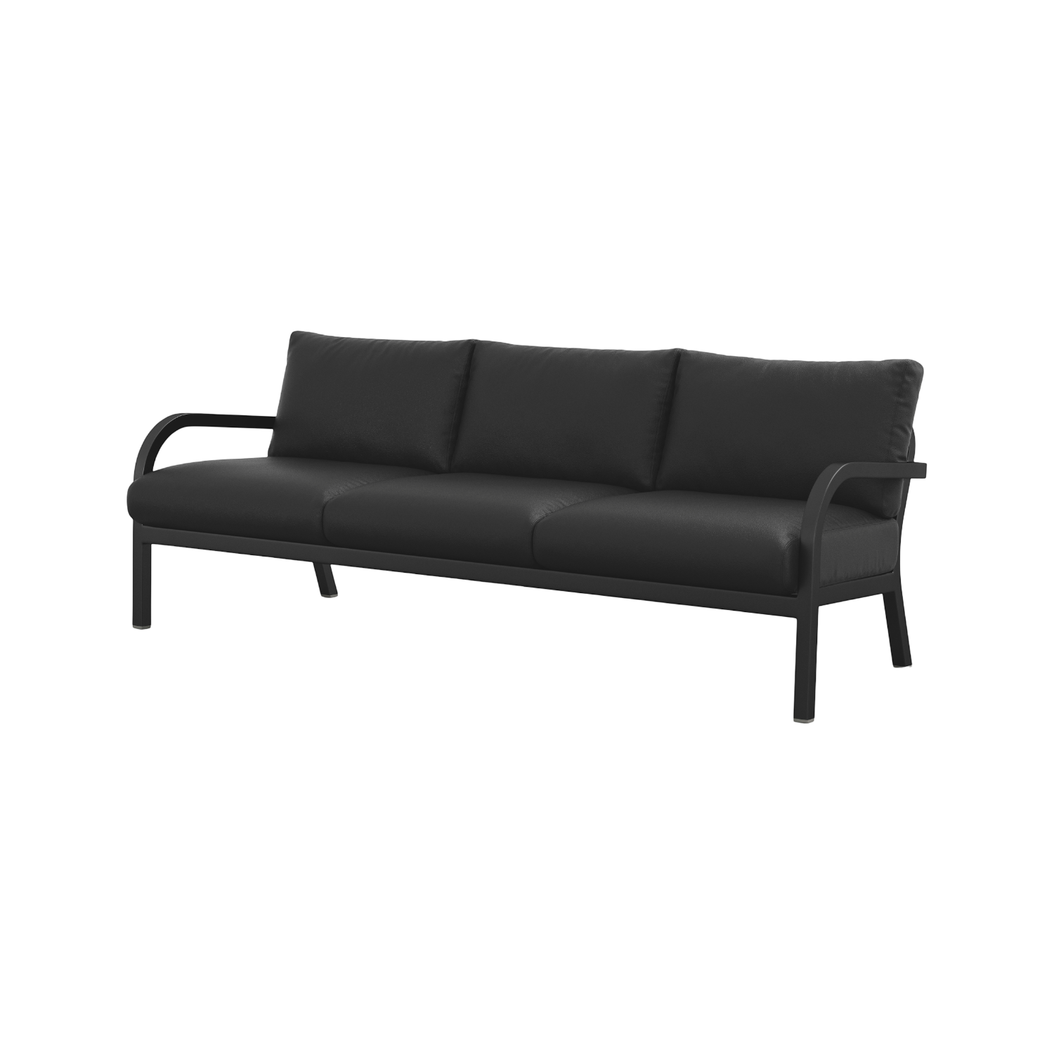 Navy® Lounge 3-seat Sofa - Black Powder Coated