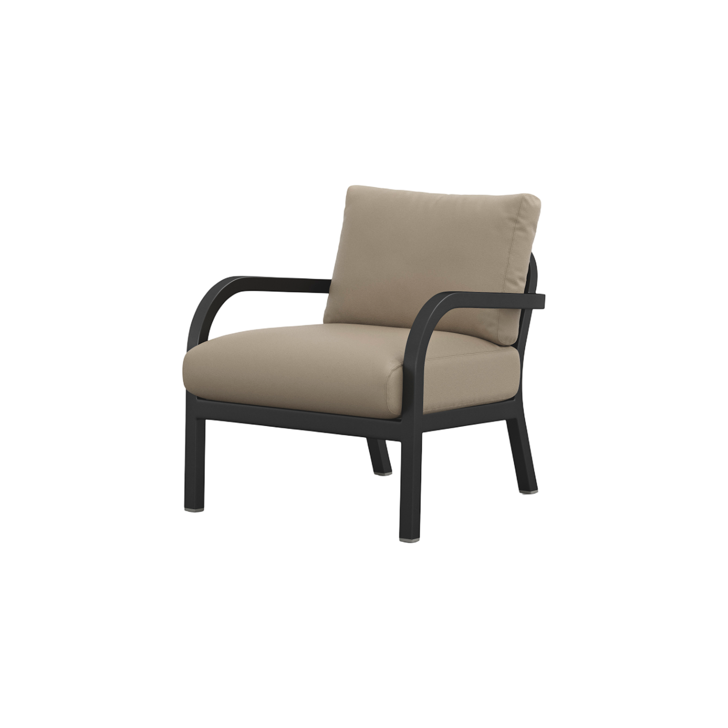 Navy® Lounge Armchair - Black Powder Coated