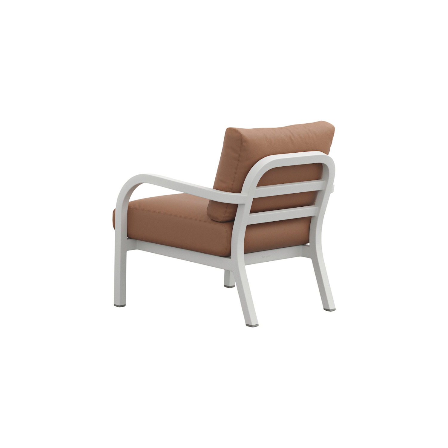 Navy® Lounge Armchair - White Grey Powder Coated