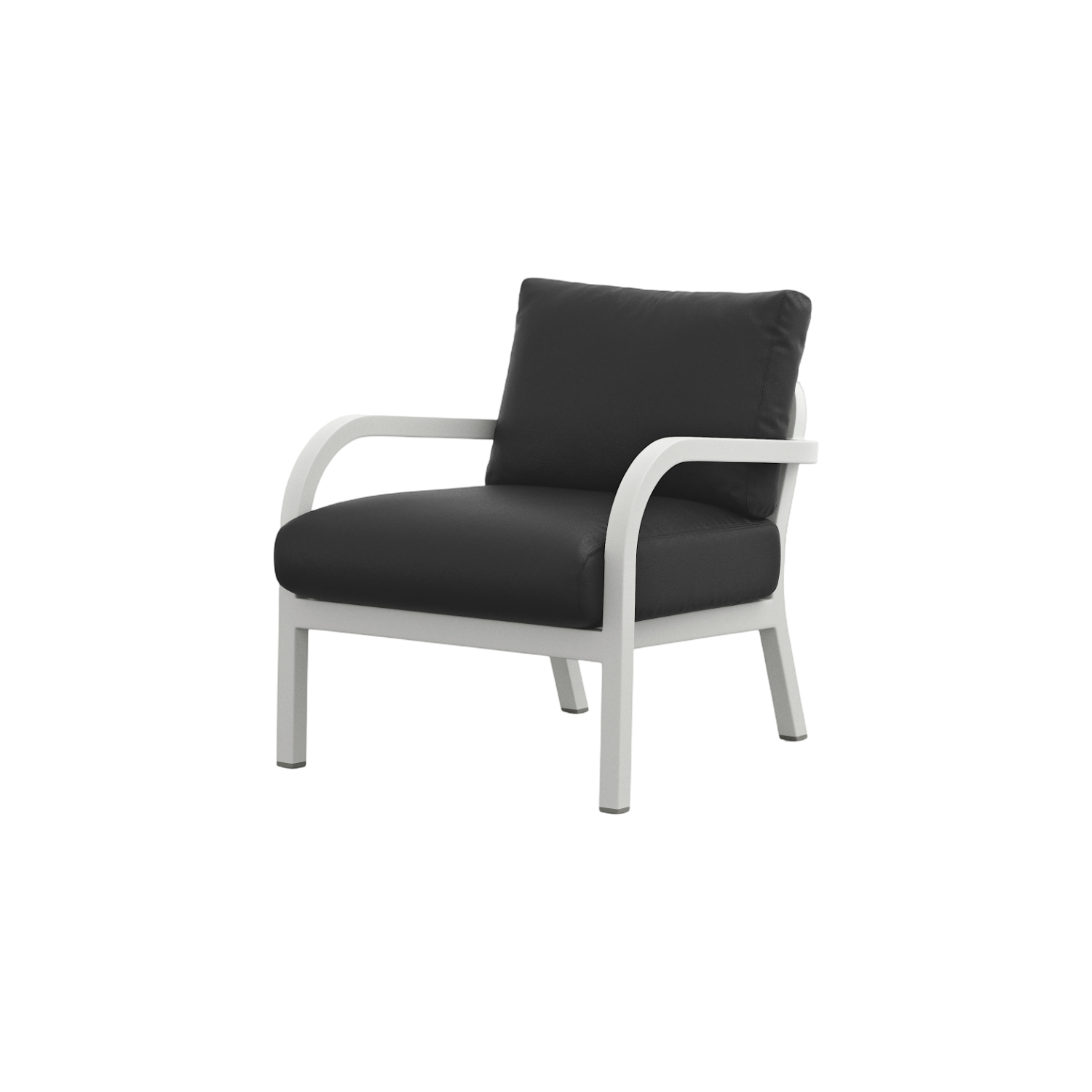 Navy® Lounge Armchair - White Grey Powder Coated