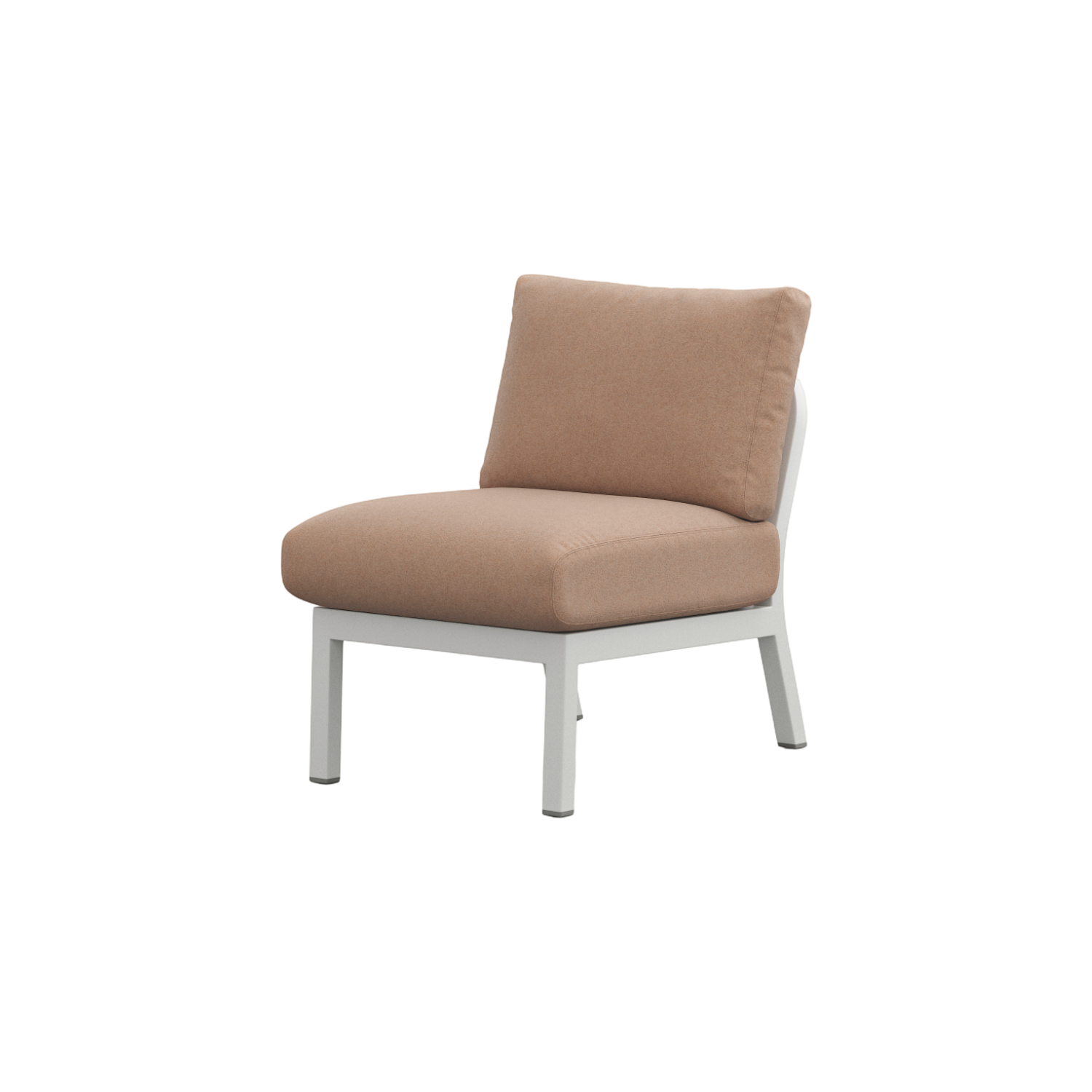 Navy® Lounge Chair - White Grey Powder Coated
