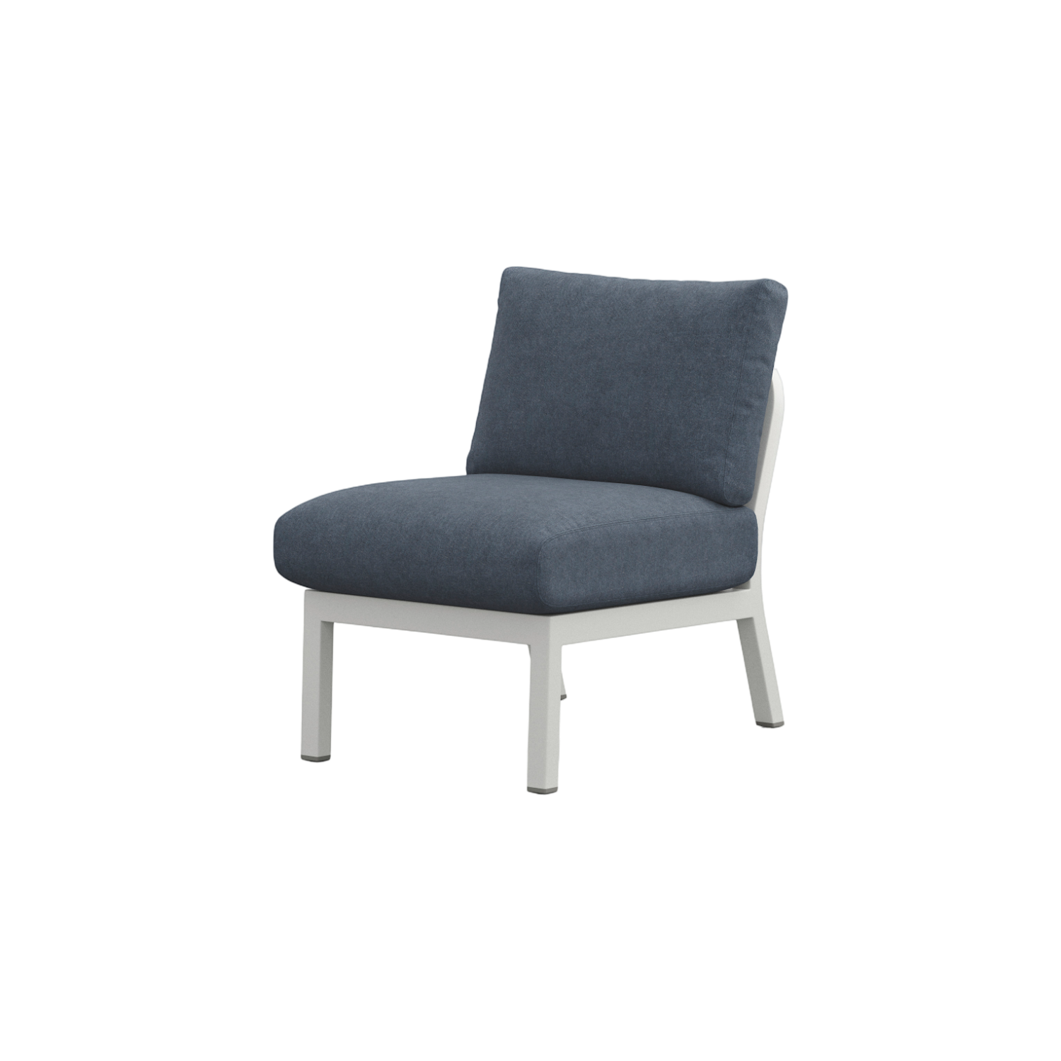 Navy® Lounge Chair - White Grey Powder Coated