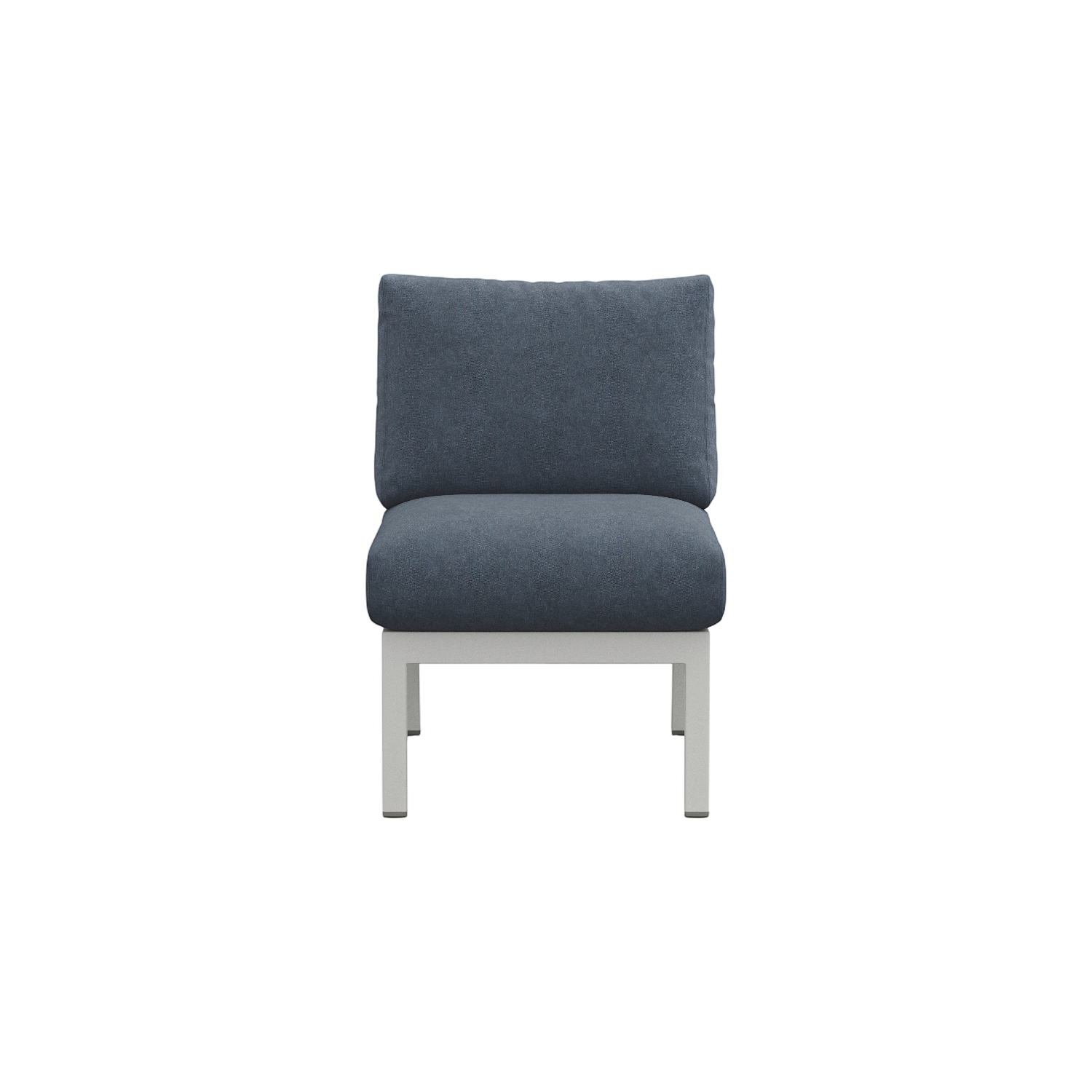 Navy® Lounge Chair - White Grey Powder Coated