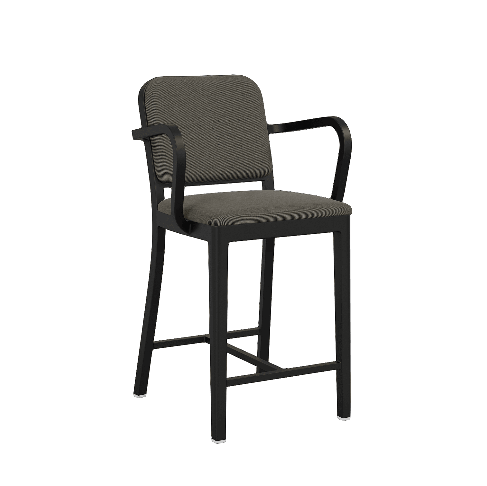 Navy® Officer Stool with arms - Black powder-coated