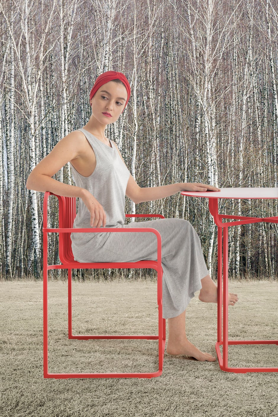 Grill dining armchair