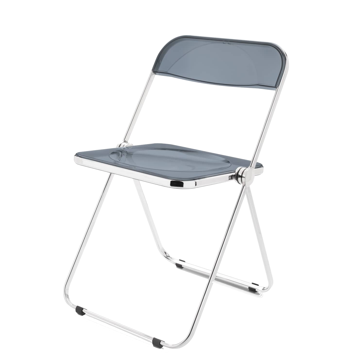 Plia Chair - Smoky Grey/Chrome