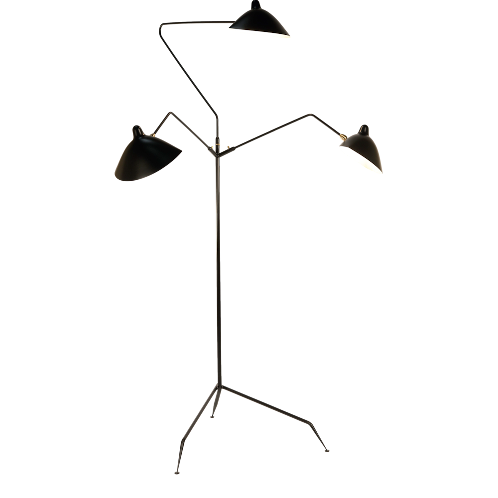 3 rotating arm standing lamp