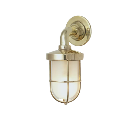 Miniature weatherproof ship's well glass wall light 7207