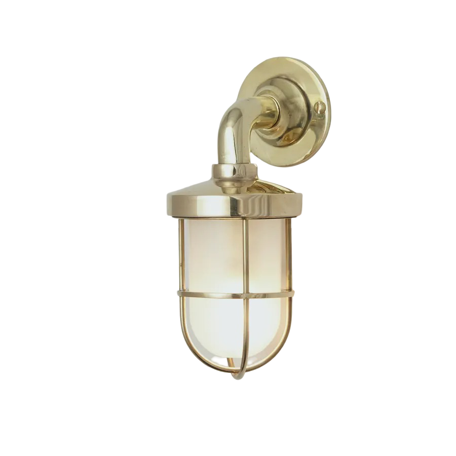 Miniature weatherproof ship's well glass wall light 7207