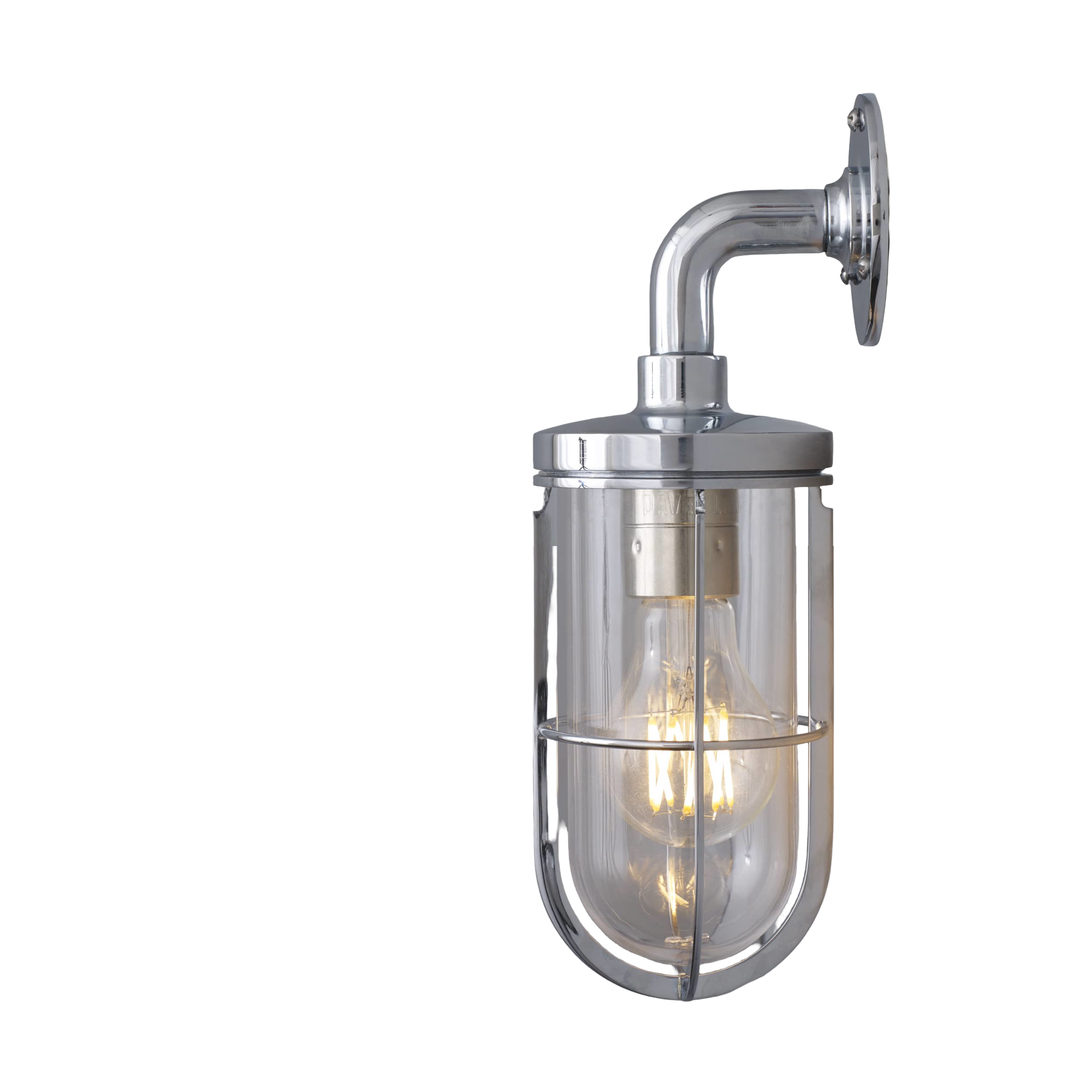 Weatherproof ship's well glass wall light