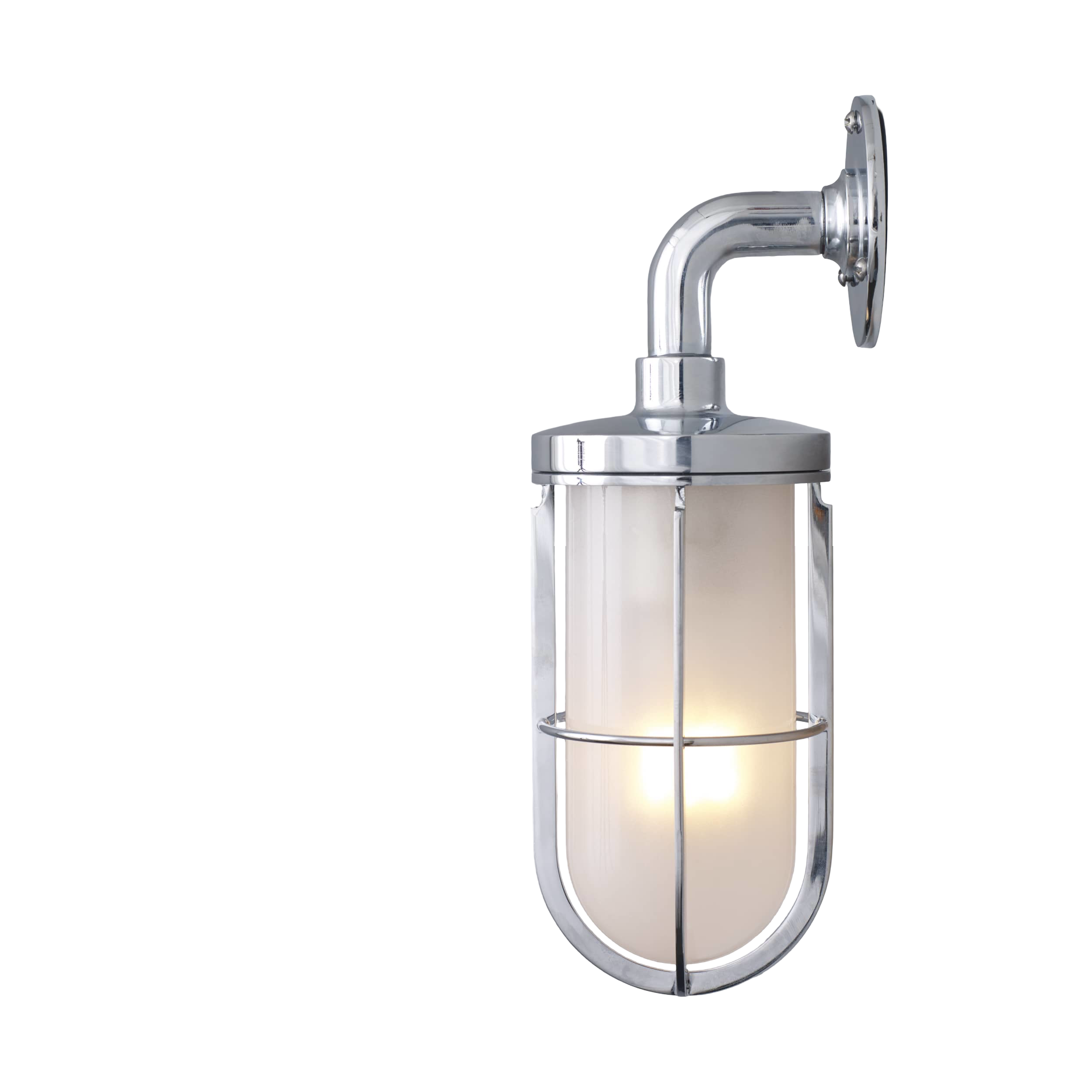 Weatherproof ship's well glass wall light