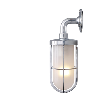 Weatherproof ship's well glass wall light