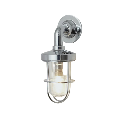 Miniature weatherproof ship's well glass wall light 7207