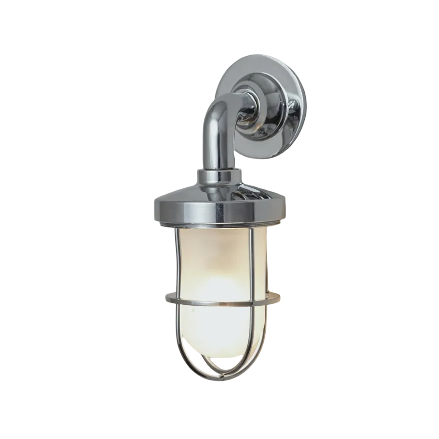 Miniature weatherproof ship's well glass wall light 7207