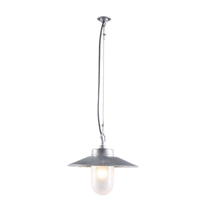 Well glass pendant with visor 7680