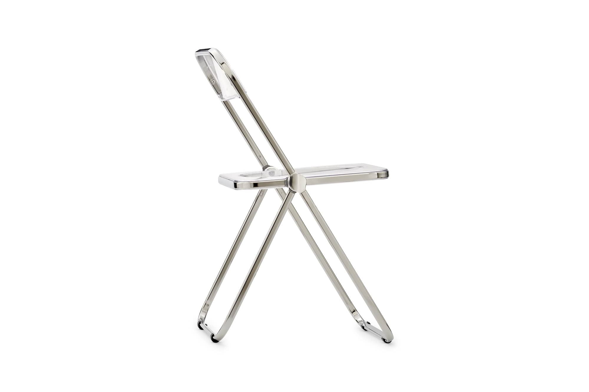 Plia Chair - Transparent/Chrome