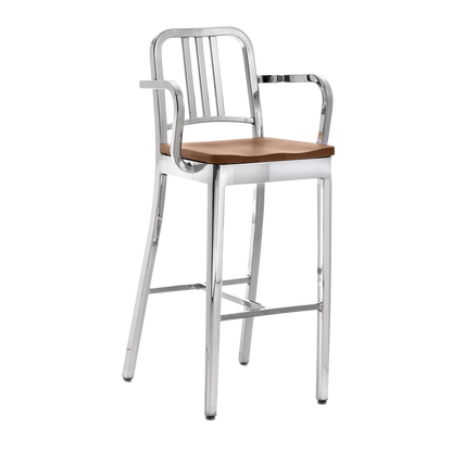 Navy® 1104 Barstool with arms