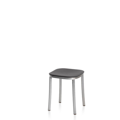 1 Inch small stool, recycled plastic seat by Jasper Morrison - Hand brushed