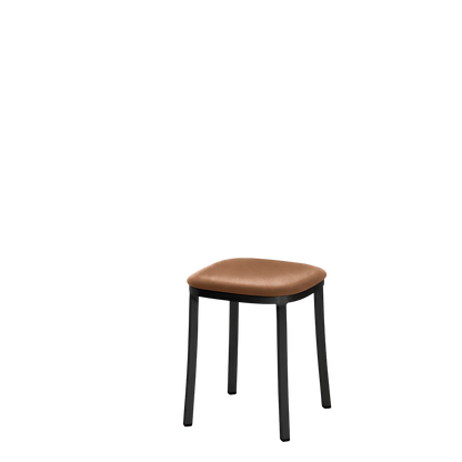 1 Inch small stool, upholstered seat