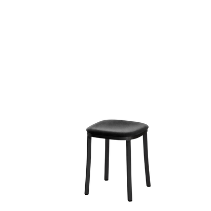 1 Inch small stool, upholstered seat
